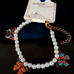 Pearl Butterfly Bracelet